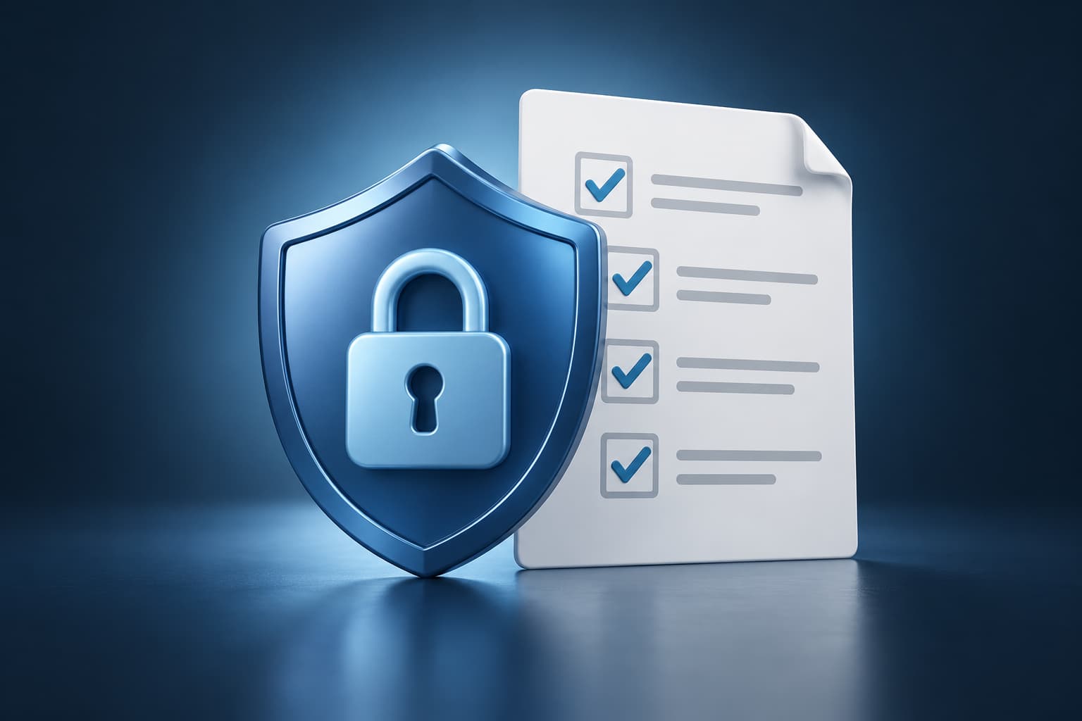 Escudo e checklist de segurança
